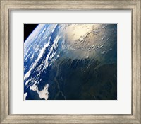 Framed View of earth from atlantis
