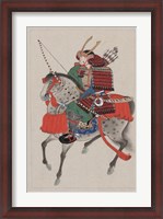 Framed Samurai Riding a Horse