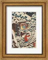 Framed Samurai Triptych (Left)