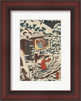Framed Samurai Triptych (Left)
