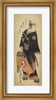 Framed Samurai In Black