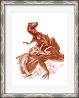 Framed Triceratops with Tyrannosaurus