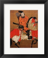 Framed Ashikaga Yoshihisa Samurai