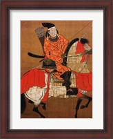 Framed Ashikaga Yoshihisa Samurai