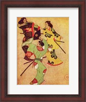 Framed Iwasa Katsushige samurai