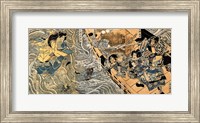 Framed Kuniyoshi Utagawa, The ghost of Taira Tomomori, Daimotsu bay