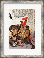 Framed Saito Toshimoto and a warrior in a underwater struggle