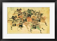 Framed Samurais on horseback