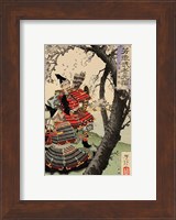 Framed Yoshitsune with Benkei