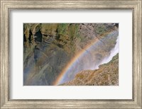 Framed Rainbow by Waterfall