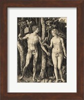 Framed Adam and Eve in the garden