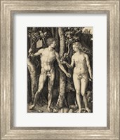 Framed Adam and Eve in the garden