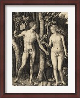 Framed Adam and Eve in the garden