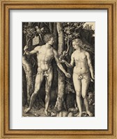 Framed Adam and Eve in the garden