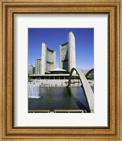 Framed Low angle view of a building on the waterfront, Toronto, Ontario, Canada