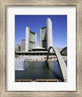 Framed Low angle view of a building on the waterfront, Toronto, Ontario, Canada