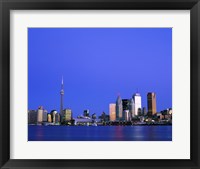 Framed Buildings on the waterfront, CN Tower, Toronto, Ontario, Canada