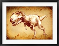 Framed T Rex Sketch