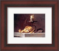 Framed Willem Van Aelst  Still Life with Mouse and Candle