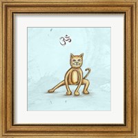 Framed Yoga Cat I