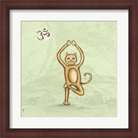 Framed Yoga Cat III