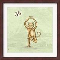 Framed Yoga Cat III