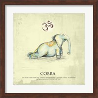 Framed Elephant Yoga, Cobra Pose