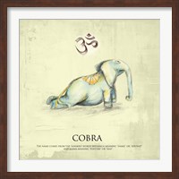Framed Elephant Yoga, Cobra Pose