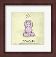 Framed Elephant Yoga, Namaste Pose