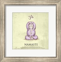 Framed Elephant Yoga, Namaste Pose