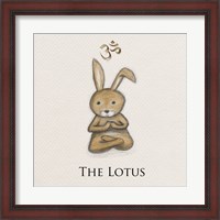 Framed Bunny Yoga, The Lotus Pose