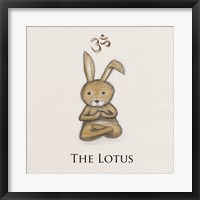 Framed Bunny Yoga, The Lotus Pose