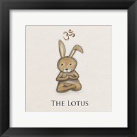 Bunny Yoga, The Lotus Pose Framed Print