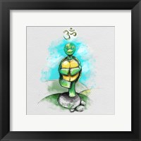 Framed Yoga Turtle II