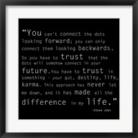 Framed Trust Quote