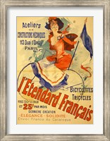 Framed I'Etendard Francais Bicyclettes