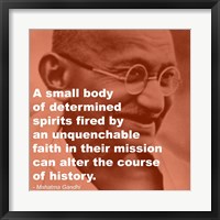 Framed Gandhi - Determination Quote