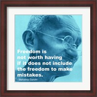 Framed Gandhi - Freedom Quote