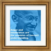 Framed Gandhi - Intolerance Quote