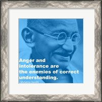 Framed Gandhi - Intolerance Quote