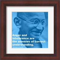 Framed Gandhi - Intolerance Quote