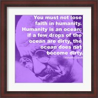 Framed Gandhi - Ocean Quote