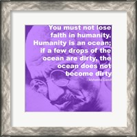 Framed Gandhi - Ocean Quote