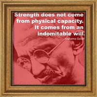 Framed Gandhi - Strength Quote