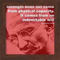 Framed Gandhi - Strength Quote