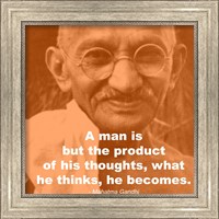 Framed Gandhi - Thoughts Quote