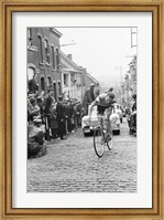 Framed Jaap Kersten in Geraardsbergen Tour de france 1961