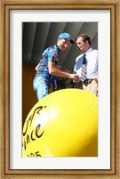 Framed Marcos Serrano, Bernard Hinault, Tour de Francia 2005