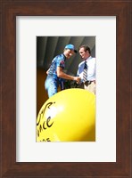 Framed Marcos Serrano, Bernard Hinault, Tour de Francia 2005