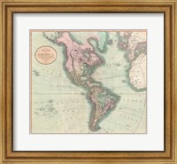 Framed 1799 Clement Cruttwell Map of West Indies